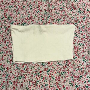 Forever 21 Cream Crop Top